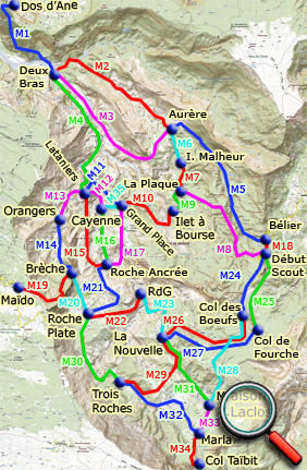 Distancier du Cirque de Mafate