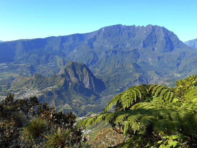 Le Piton d'Anchaing est vraiment le point de repère du cirque de Salazie