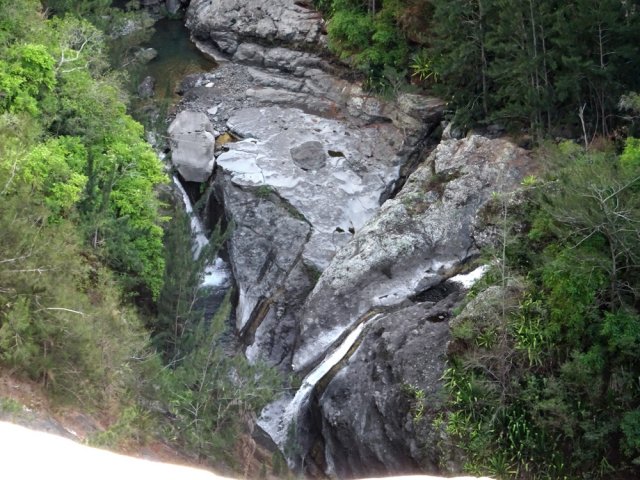 La dernière cascade du Bras des Étangs finissant dans le Bras Rouge