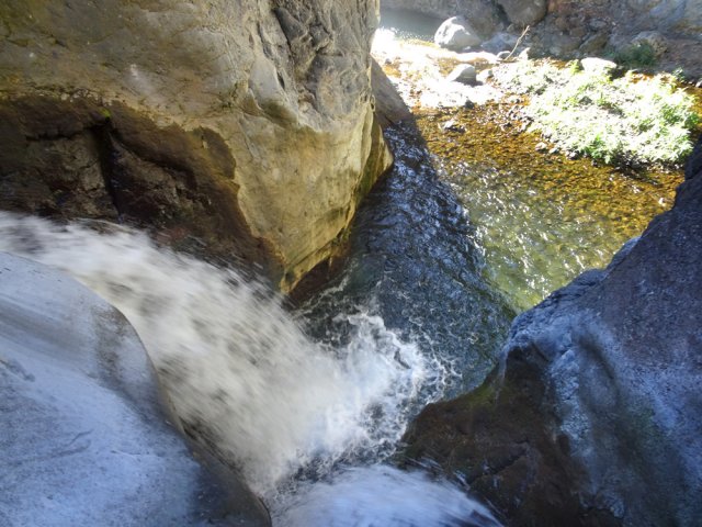 La cascade vue, cette fois, depuis le haut