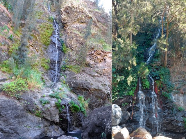 Quelques cascades le long des remparts bordant le torrent
