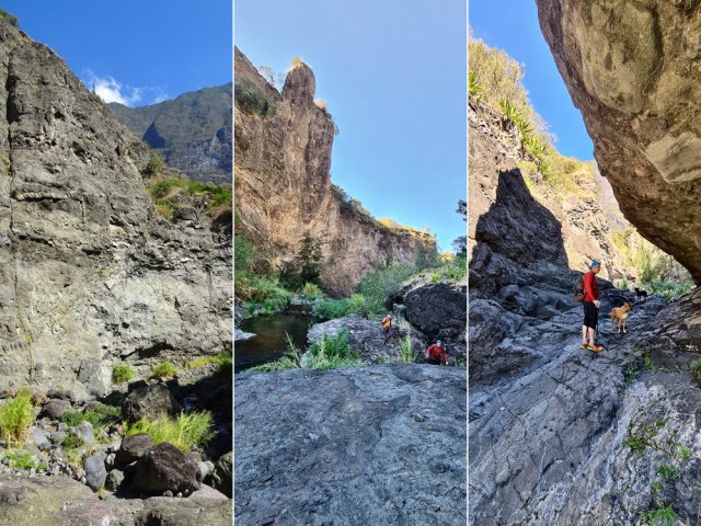 Les falaises, proches et fragiles, justifieraient le port du casque par moments