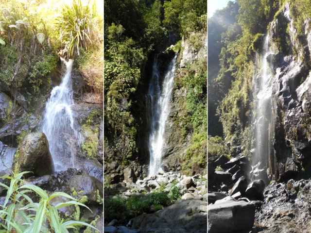 Partout, des cascades plus ou moins importantes tombent des falaises