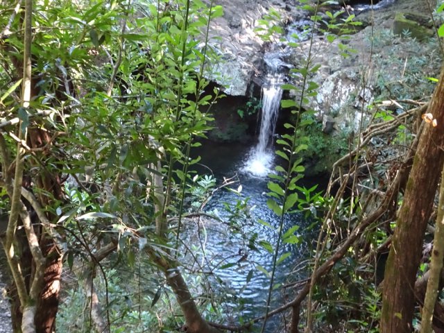 Point de vue sur le bassin en quittant le sentier principal