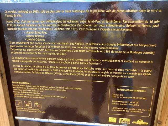 Un peu d'histoire avant d'entreprendre la montée