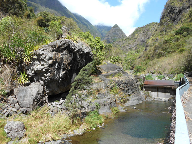 Fin des difficultés en arrivant au barrage de recueil des eaux