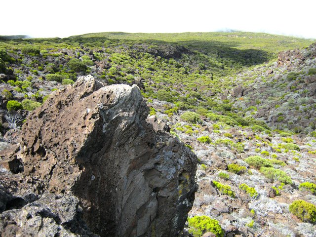 Autre monolithe en bordure de la Ravine des Avirons
