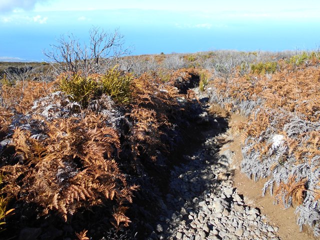 Un exemple du sentier aux millions de cailloux instables