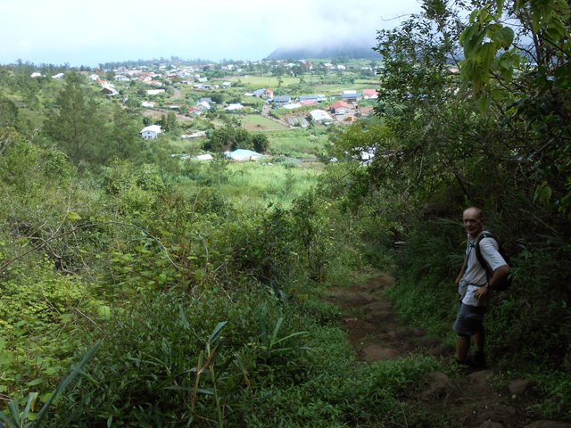 Montée un peu raide par moments après les zones de canne fourragère