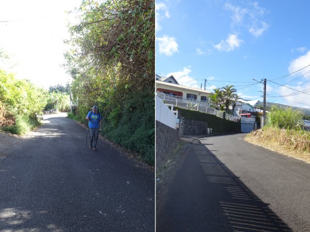 Peu de circulation sur cette agréable route étroite