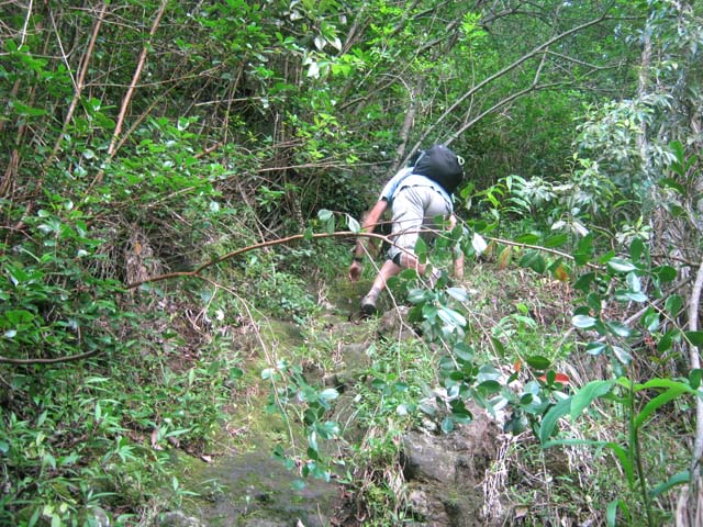 Une autre idée du sentier abrupt de Grand Galet à Grand Coude
