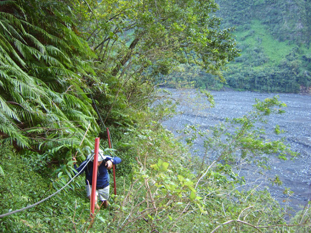 Un autre passage délicat avec main courante
