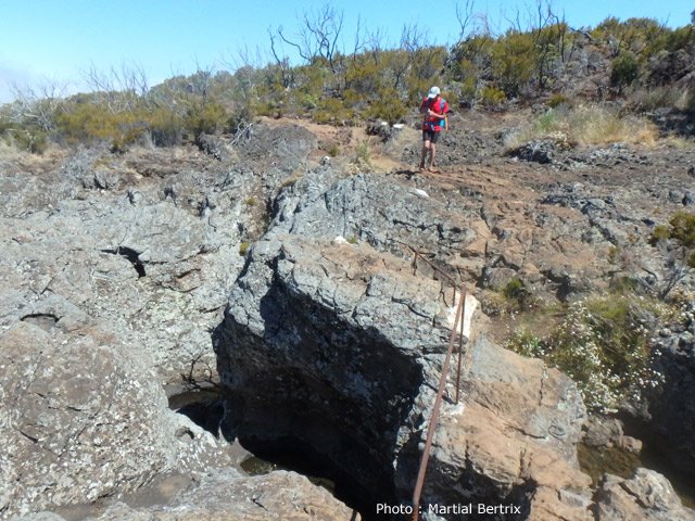 Franchissement de la Grande Ravine, sublime à cet endroit