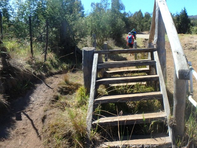 L'escalier marquant la fin de la montée