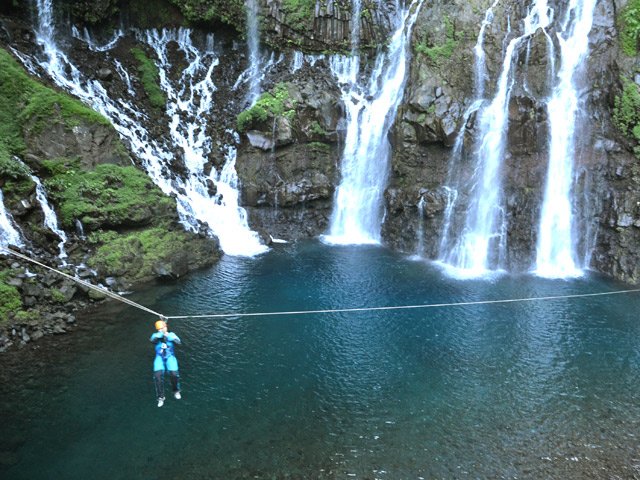 Passage facultatif à la Cascade de Langevin ou de Grand Galet