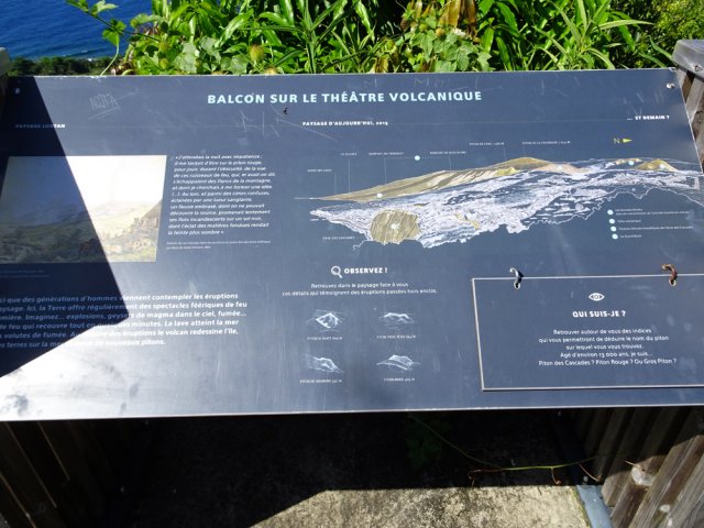 Pas de table d'orientation mais un panneau explicatif