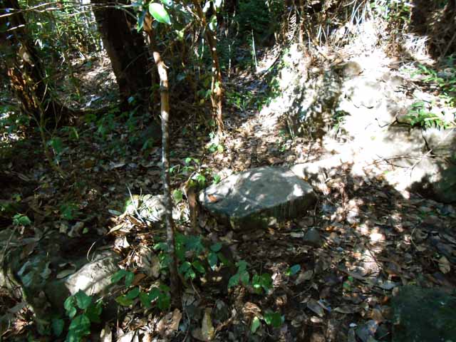 La pierre gravée telle qu'on la découvre en marchant