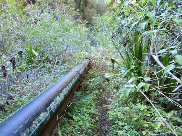 La tuyauterie sert de balise !