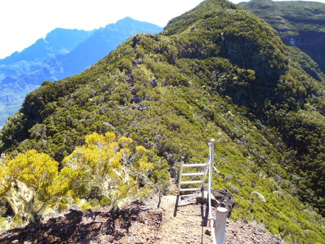La dernière des échelles d'une série de cinq