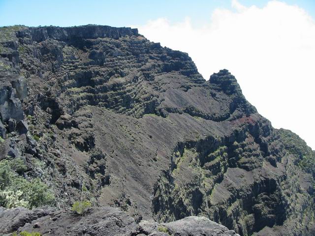 L'effondrement du Cirque a mis en évidence les strates du sous-sol