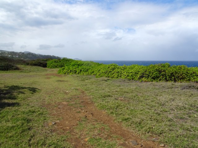 Quelques rares zones plates sans végétation