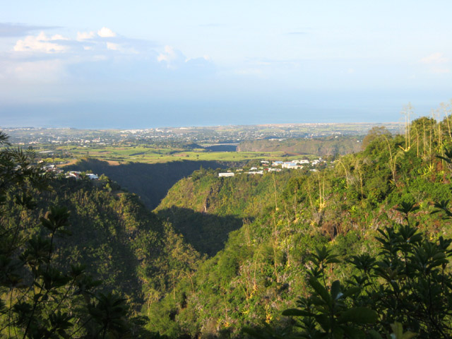 Vue sur l'océan et le pont de l'Entre Deux