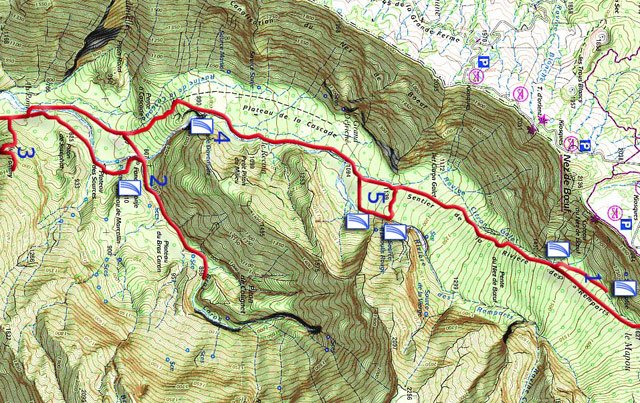 La carte numérotée pour mieux repérer les points particuliers