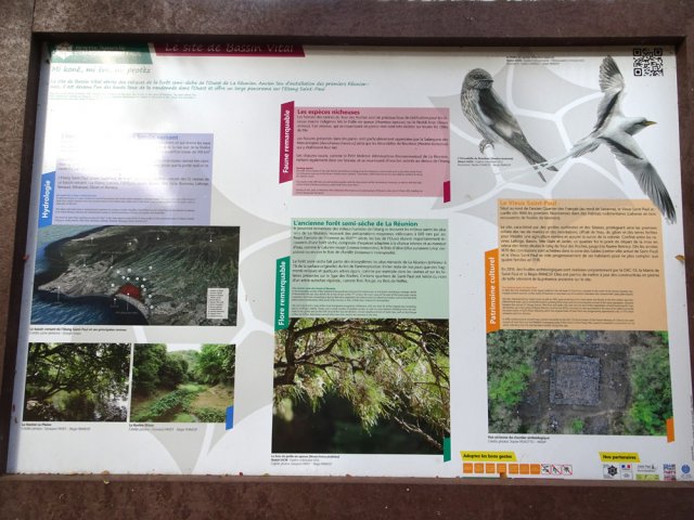 Panneau très intéressant en début de parcours