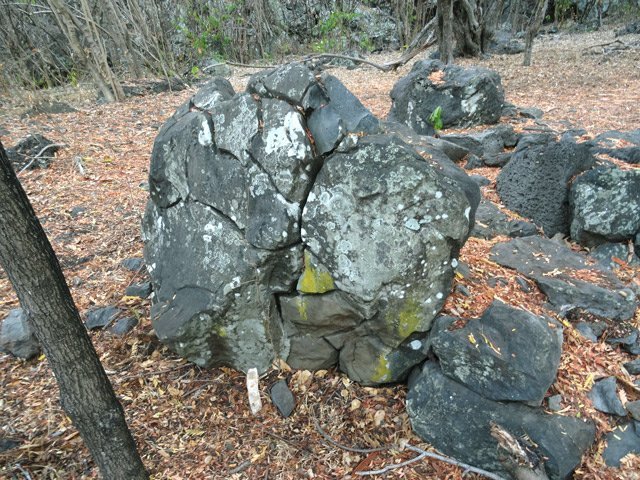 Une bombe volcanique très ancienne