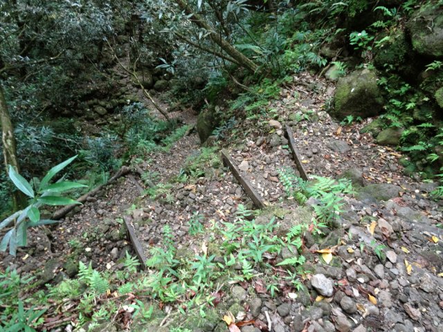 Une partie caillouteuse sur petits lacets