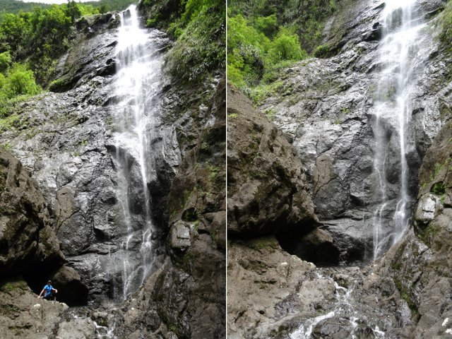 Gare à la glissade pour atteindre le bassin