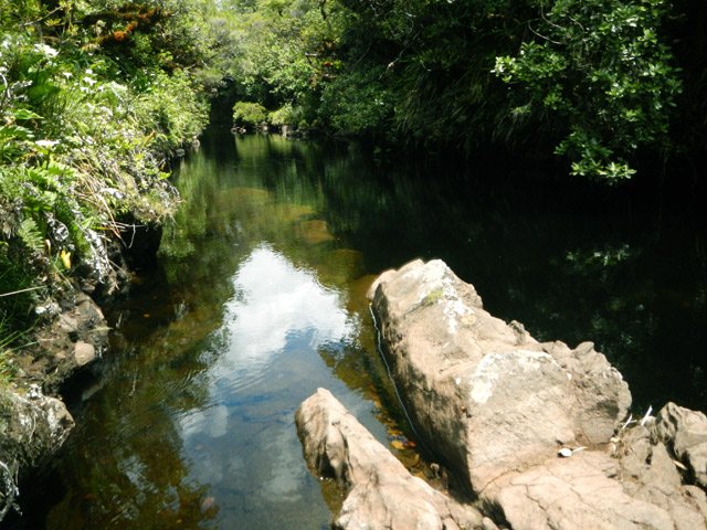 Chansons aval : un long bassin invitant peu à la baignade