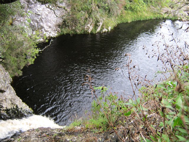 Le dernier bassin, profond et aux eaux noires
