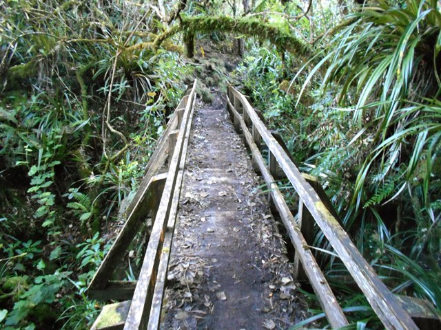 Quelques ravines se franchissent par des passerelles