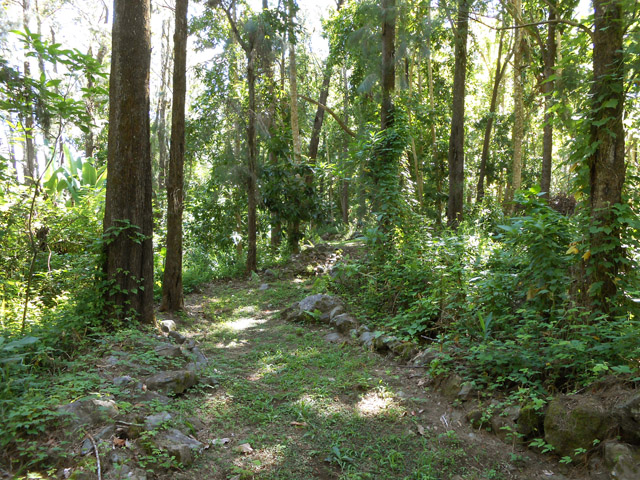 La portion de sentier la moins agréable