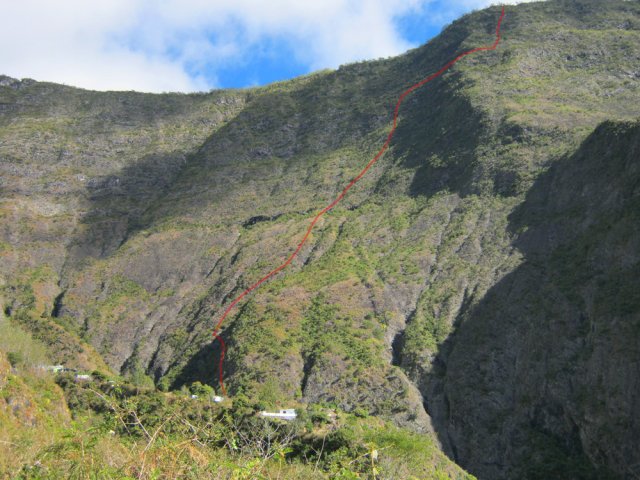 Une idée de la montée du rempart pour se demander si l'on pourra ou non le grimper