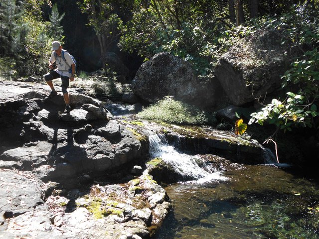 Le haut de la première chute