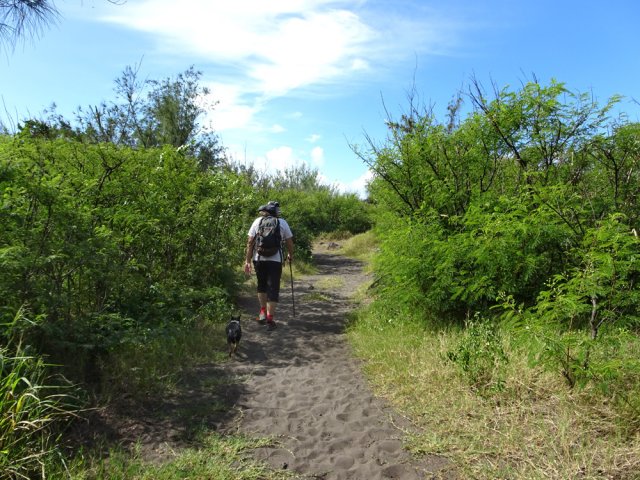Le sentier reliant l'Etant Salé au Gouffre