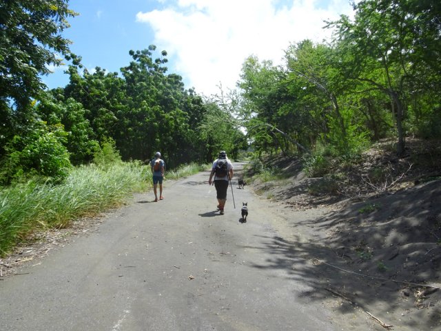 La fin du parcours s'effectue sur une ancienne route goudronnée