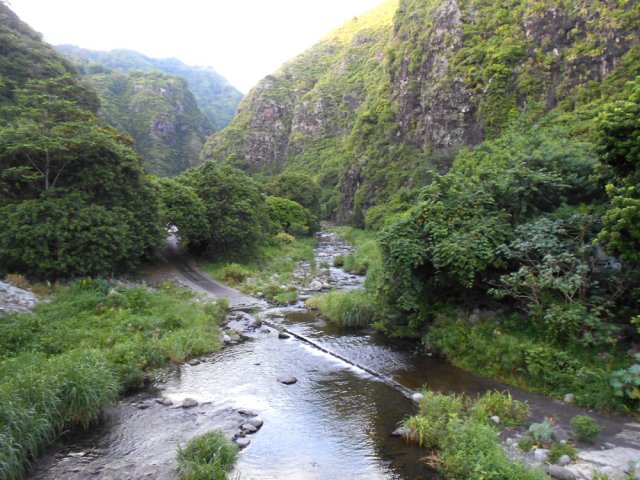 Le deuxième gué vu de la passerelle pour piétons