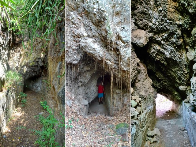 Des tunnels ont été creusés pour permettre le passage de l'eau