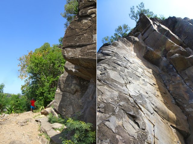 Petit détour vers le spot d'escalade