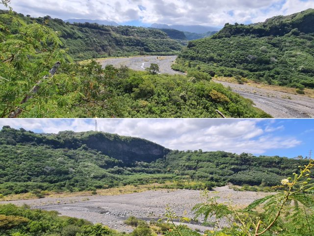 Panoramas observés depuis l'aire de grimpe