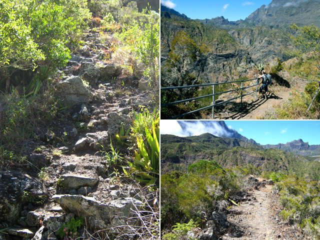 Quelques portions de sentier du Bronchard dont celui de la montée au sommet