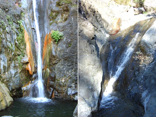 Jolies petites cascades qui proviennent des affluents rencontrés