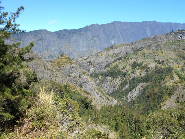 La profonde vallée de la Ravine des Calumets