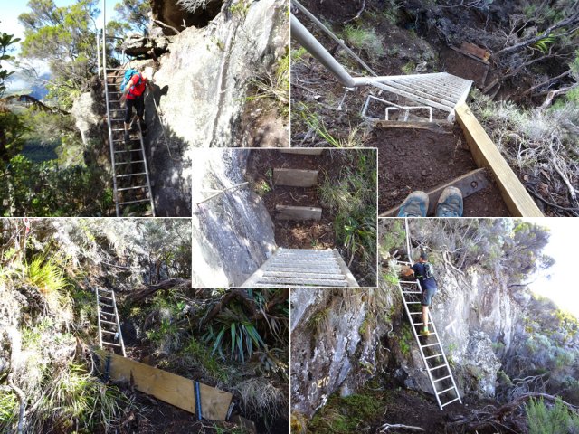 Il y aura quelques autres échelles le long du parcours