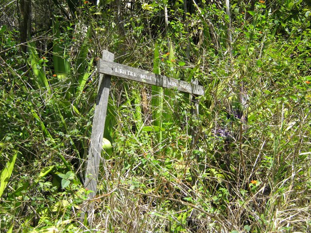 Un restant de panneau de l'ONF (pour initiés seulement !)