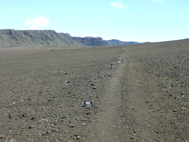 Traversée de la Plaine des Sables, face au Chisny (à droite, hors photo)