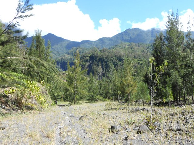 L'ancienne piste pour éviter de suivre la rivière